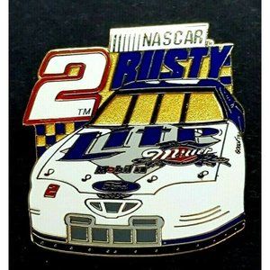 RUSTY WALLACE MILLER LIte Ford #2 NASCAR PIn 22bg1
